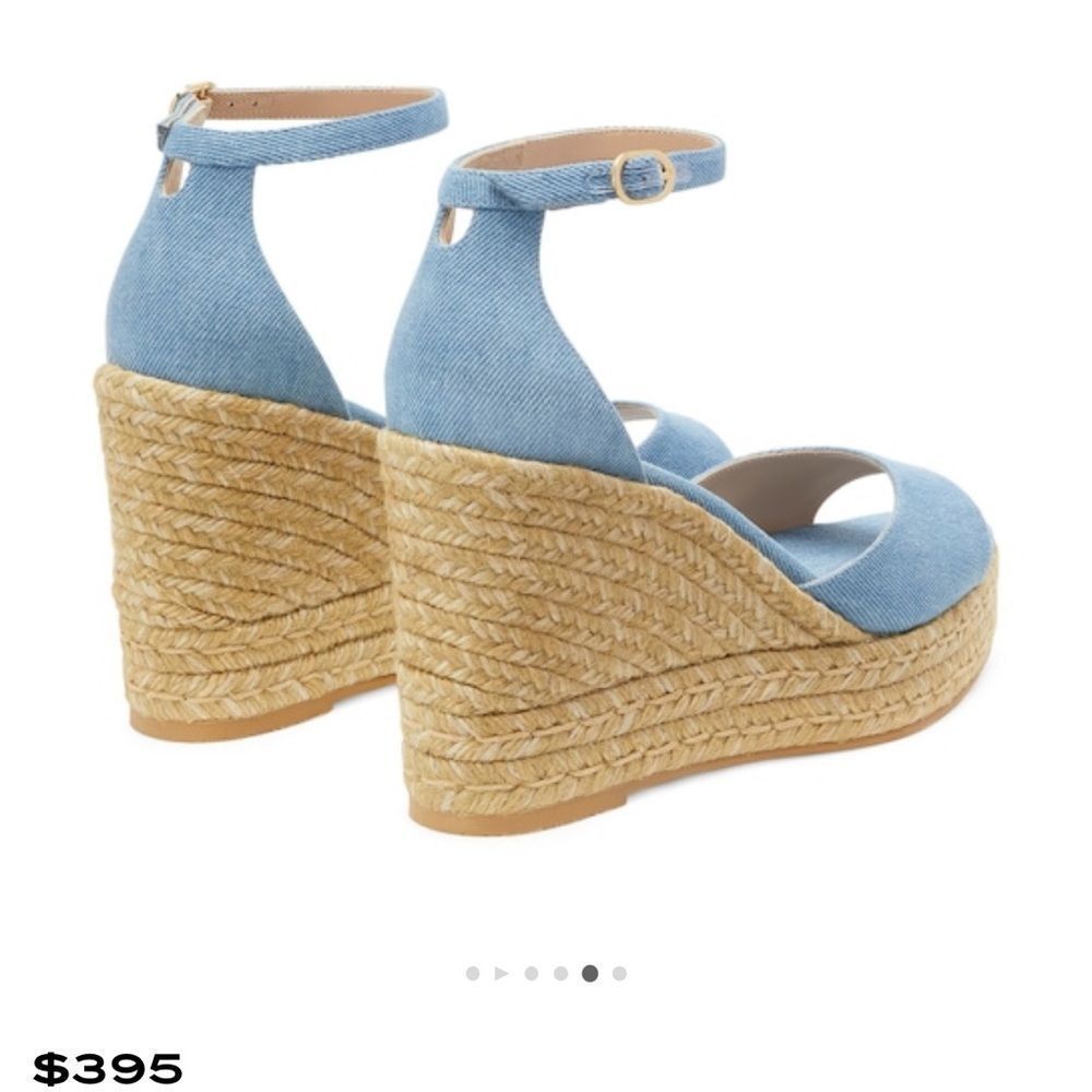 Stuart Weitzman Blue Wedges - Picture 9 of 10
